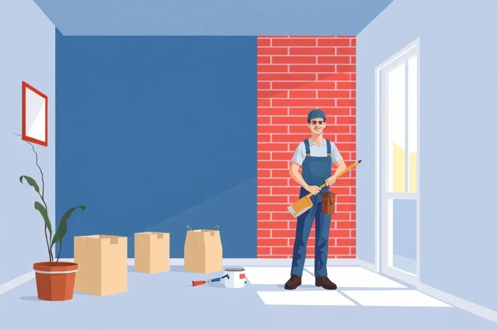 Intérieur rénové après travaux de peinture au Bouscat